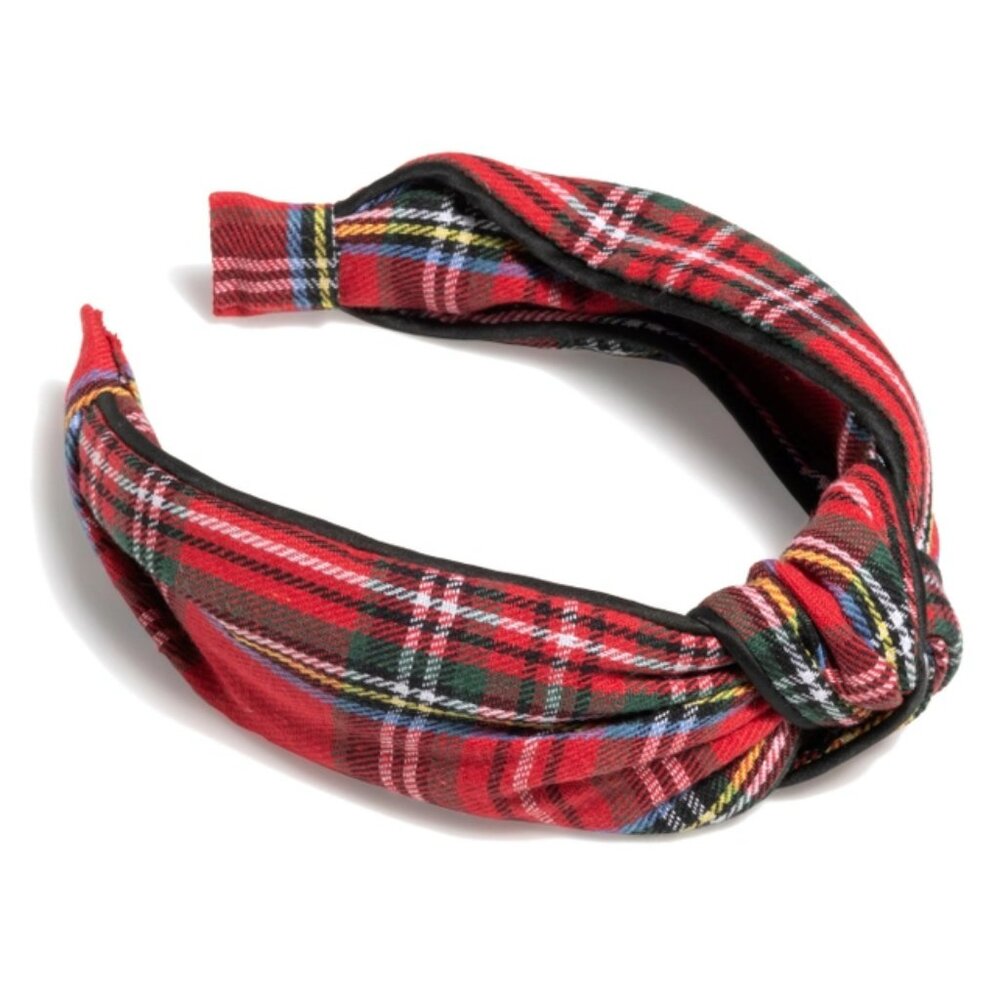 Shiraleah Plaid Red Headband
